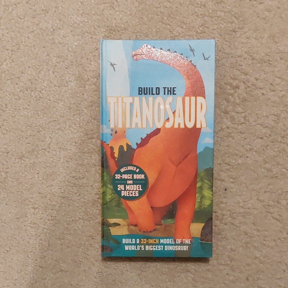 New! Build the 33" Titanosaur Model Kids Book Puzzle Toy Set